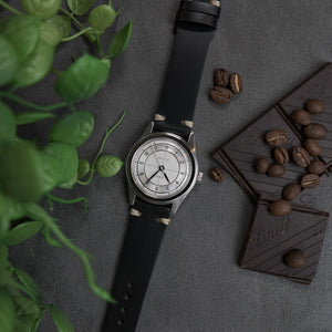 The Donato Italian Calfskin Watch Strap in Black